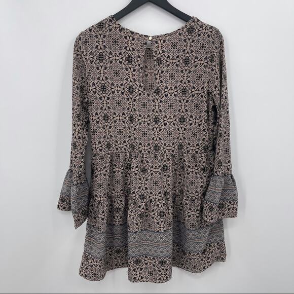 Long sleeve Boho Dress Size Medium - Picture 7 of 8